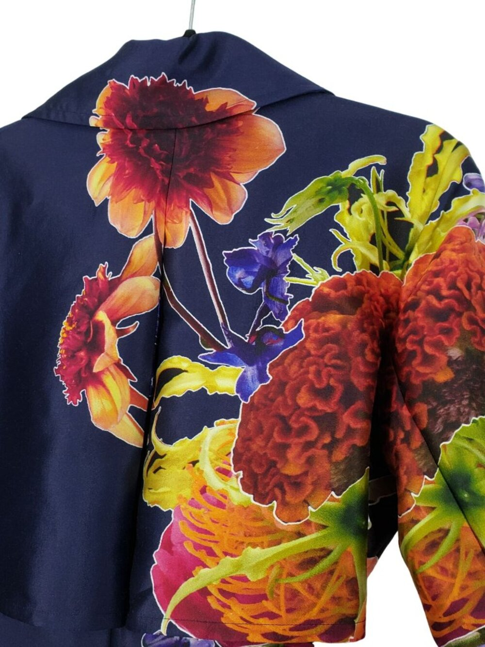 Jason Wu $4995 Rainbow Silk Trench Coat Maximalist Art to Wear Spring Unique - Picture 9 of 16